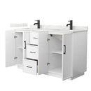 Elan TK 60" Free Standing Double Basin Vanity Set with Cabinet and Quartz Vanity Top - image 10