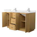 Elan TK 60" Free Standing Double Basin Vanity Set with Cabinet and Quartz Vanity Top - image 12