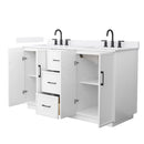 Elan TK 60" Free Standing Double Basin Vanity Set with Cabinet and Quartz Vanity Top - image 10