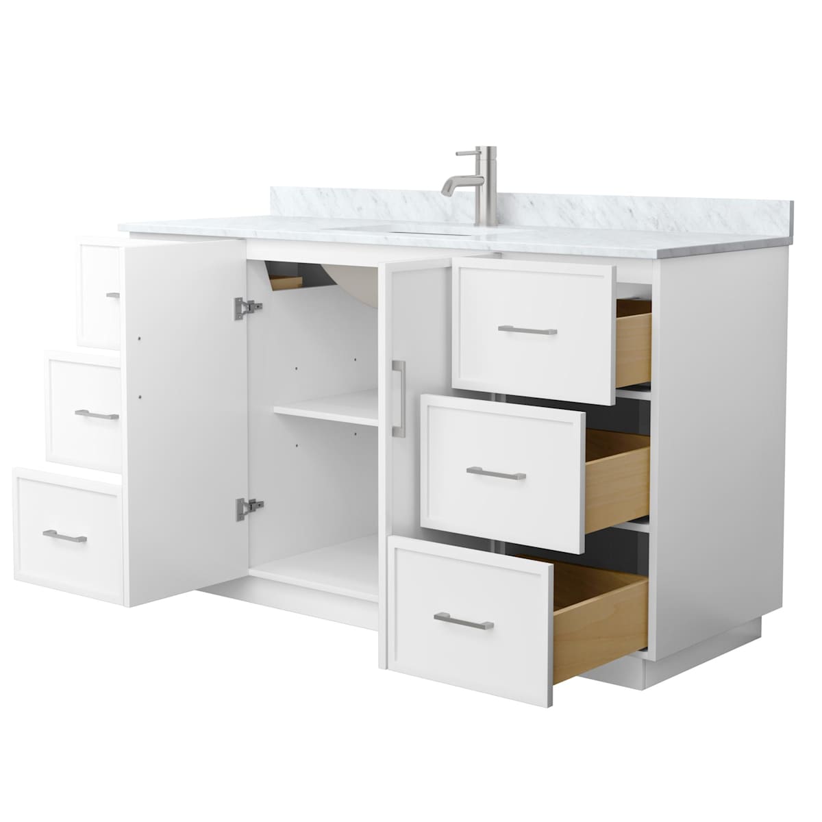 Elan TK 60" Free Standing Single Basin Vanity Set with Cabinet and Marble Vanity Top - image 8