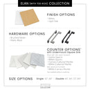 Elan TK 60" Free Standing Single Basin Vanity Set with Cabinet and Quartz Vanity Top - image 5