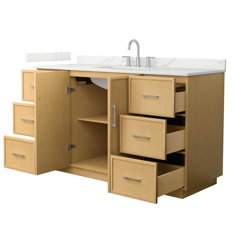 Elan TK 60" Free Standing Single Basin Vanity Set with Cabinet and Quartz Vanity Top - image 13