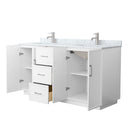 Elan TK 66" Free Standing Double Basin Vanity Set with Cabinet and Marble Vanity Top - image 6