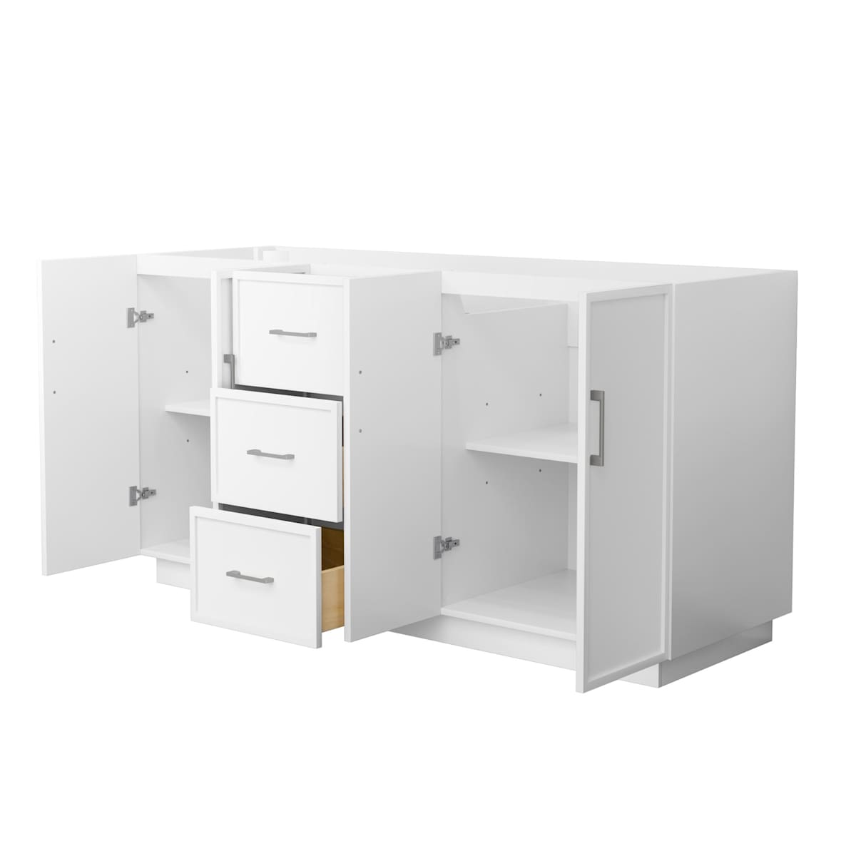 Elan TK 66" Double Free Standing Vanity Cabinet Only - Less Vanity Top - image 7