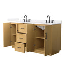 Elan TK 66" Free Standing Double Basin Vanity Set with Cabinet and Quartz Vanity Top - image 13
