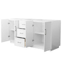 Elan TK 72" Double Free Standing Vanity Cabinet Only - Less Vanity Top - image 7