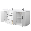 Elan TK 72" Free Standing Double Basin Vanity Set with Cabinet and Quartz Vanity Top - image 9