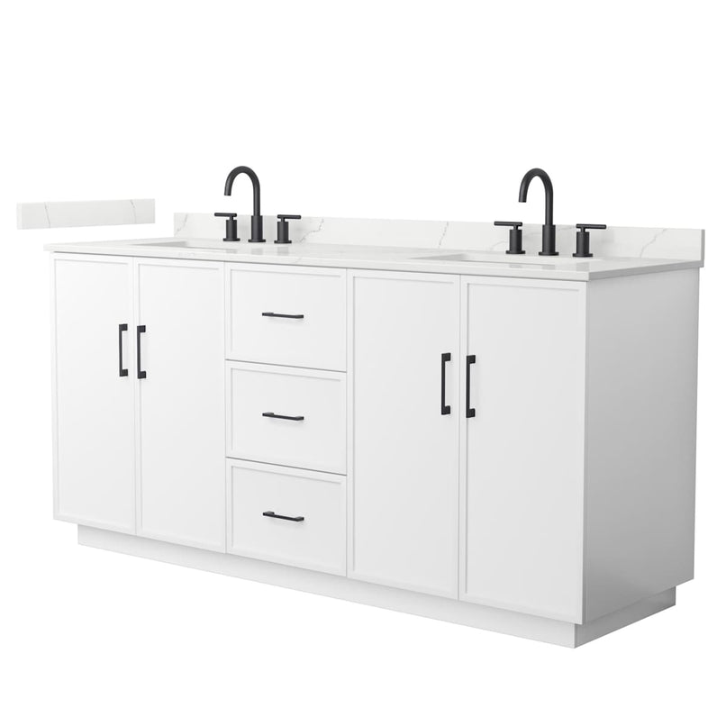 Elan TK 72" Free Standing Double Basin Vanity Set with Cabinet and Quartz Vanity Top - image 10
