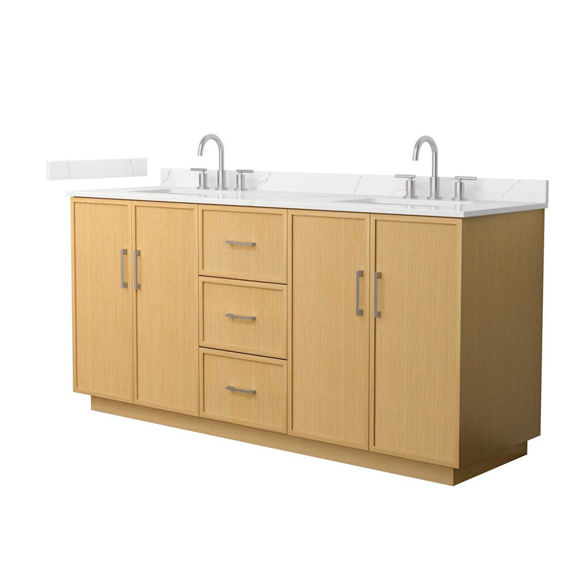 Elan TK 72" Free Standing Double Basin Vanity Set with Cabinet and Quartz Vanity Top - image 12