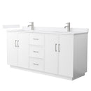 Elan TK 72" Free Standing Double Basin Vanity Set with Cabinet and Cultured Marble Vanity Top - image 8