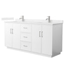 Elan TK 72" Free Standing Double Basin Vanity Set with Cabinet and Cultured Marble Vanity Top - image 9