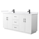 Elan TK 72" Free Standing Double Basin Vanity Set with Cabinet and Cultured Marble Vanity Top - image 10