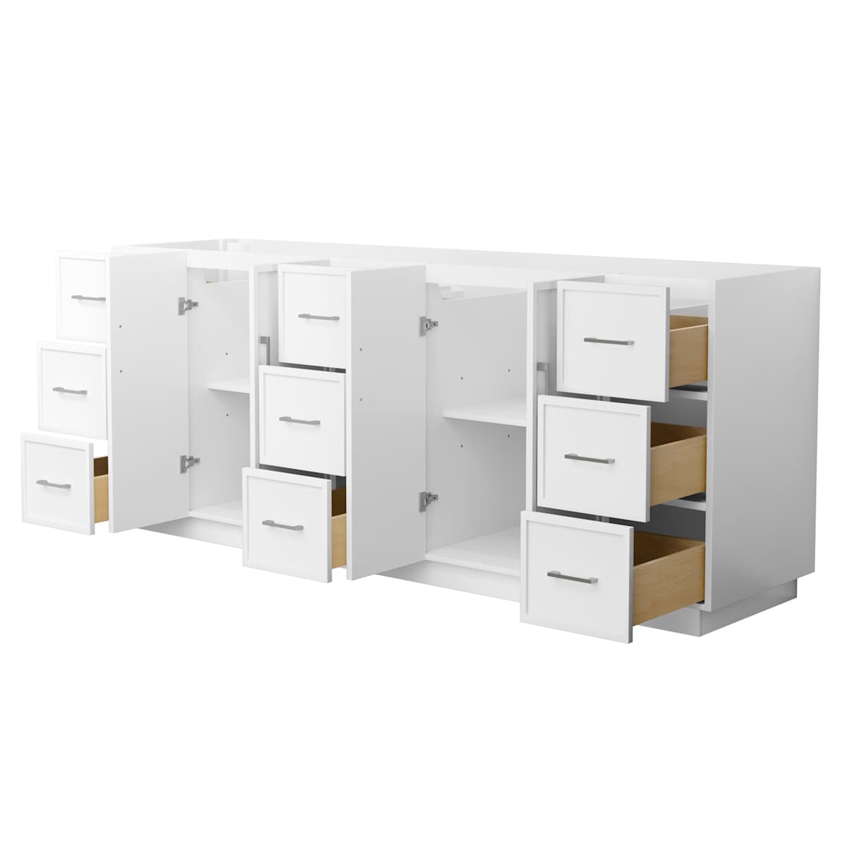 Elan TK 84" Double Free Standing Vanity Cabinet Only - Less Vanity Top - image 7