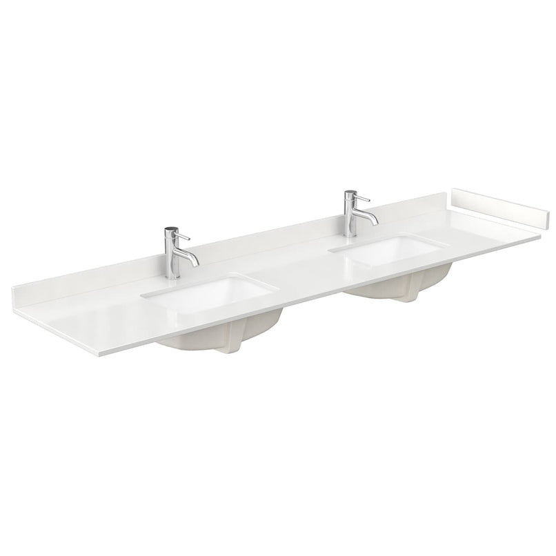 Elan TK 84" Free Standing Double Basin Vanity Set with Cabinet and Quartz Vanity Top - image 4