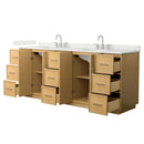 Elan TK 84" Free Standing Double Basin Vanity Set with Cabinet and Quartz Vanity Top - image 13