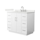 Elan TK 42" Free Standing Single Basin Vanity Set with Cabinet and Quartz Vanity Top - image 1