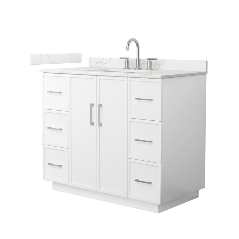 Elan TK 42" Free Standing Single Basin Vanity Set with Cabinet and Quartz Vanity Top - image 1