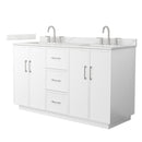 Elan TK 60" Free Standing Double Basin Vanity Set with Cabinet and Quartz Vanity Top - image 1