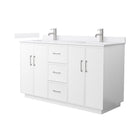 Elan TK 60" Free Standing Double Basin Vanity Set with Cabinet and Quartz Vanity Top - image 1