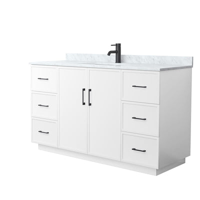 Elan TK 60" Free Standing Single Basin Vanity Set with Cabinet and Marble Vanity Top - image 1