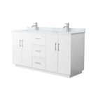 Elan TK 66" Free Standing Double Basin Vanity Set with Cabinet and Marble Vanity Top - image 1