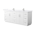 Elan TK 84" Free Standing Double Basin Vanity Set with Cabinet and Quartz Vanity Top - image 1