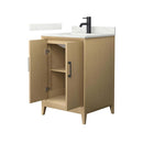 Janna 24" Free Standing Single Basin Vanity Set with Cabinet and Quartz Vanity Top - image 2