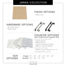 Janna 24" Free Standing Single Basin Vanity Set with Cabinet and Quartz Vanity Top - image 5