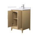Janna 24" Free Standing Single Basin Vanity Set with Cabinet and Quartz Vanity Top - image 9