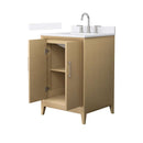 Janna 24" Free Standing Single Basin Vanity Set with Cabinet and Quartz Vanity Top - image 9