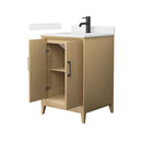 Janna 24" Free Standing Single Basin Vanity Set with Cabinet and Cultured Marble Vanity Top - image 2