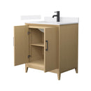 Janna 30" Free Standing Single Basin Vanity Set with Cabinet and Cultured Marble Vanity Top - image 6
