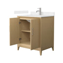 Janna 30" Free Standing Single Basin Vanity Set with Cabinet and Cultured Marble Vanity Top - image 8