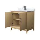 Janna 36" Free Standing Single Basin Vanity Set with Cabinet and Marble Vanity Top - image 2