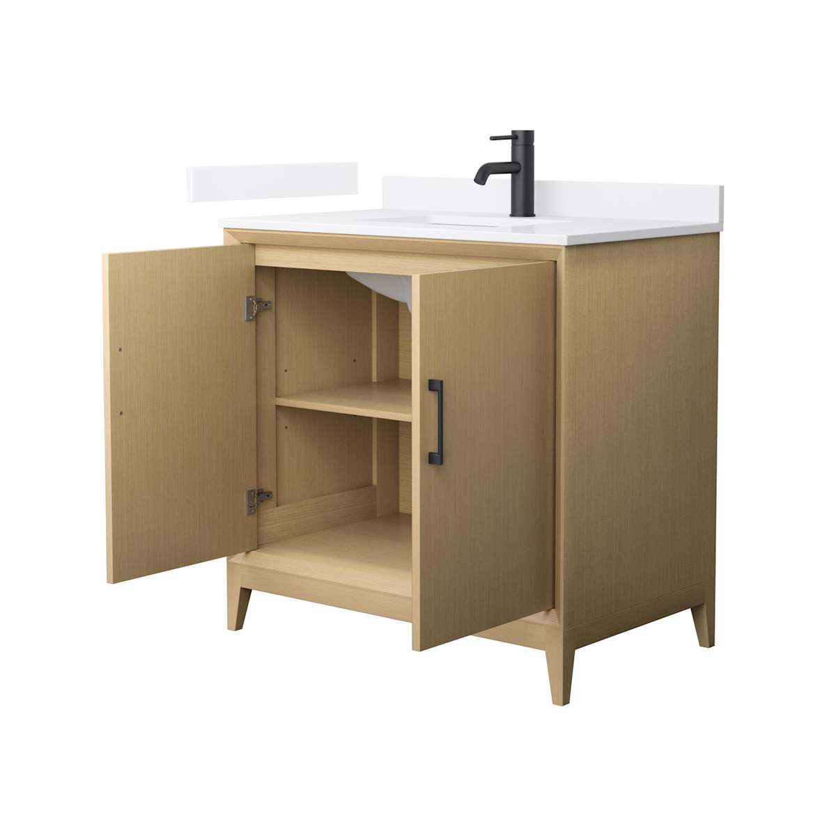 Janna 36" Free Standing Single Basin Vanity Set with Cabinet and Quartz Vanity Top - image 6