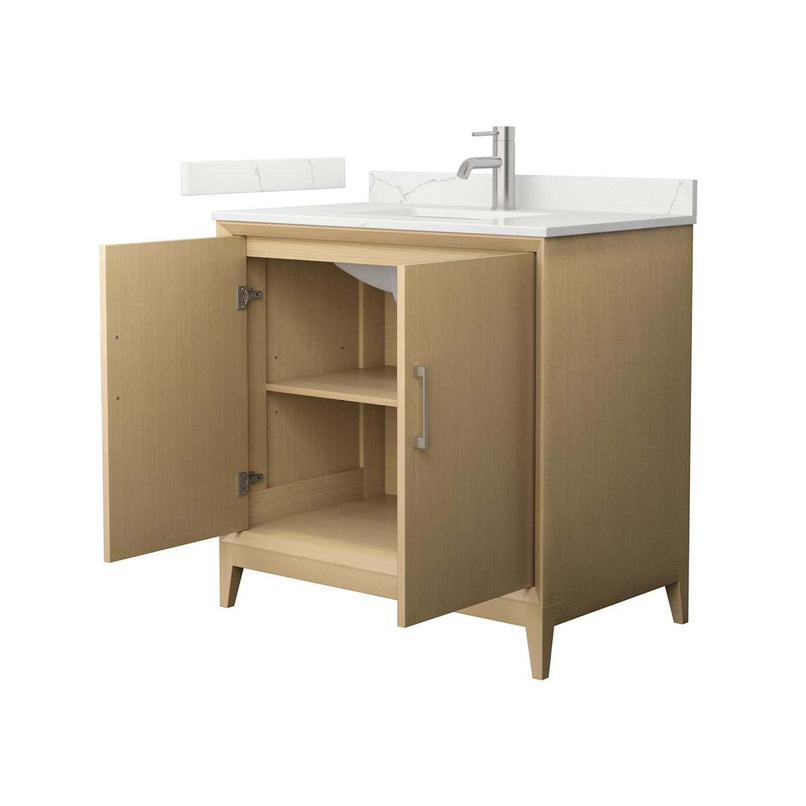 Janna 36" Free Standing Single Basin Vanity Set with Cabinet and Quartz Vanity Top - image 8