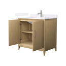 Janna 36" Free Standing Single Basin Vanity Set with Cabinet and Quartz Vanity Top - image 9
