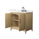 Janna 36" Free Standing Single Basin Vanity Set with Cabinet and Quartz Vanity Top - image 2