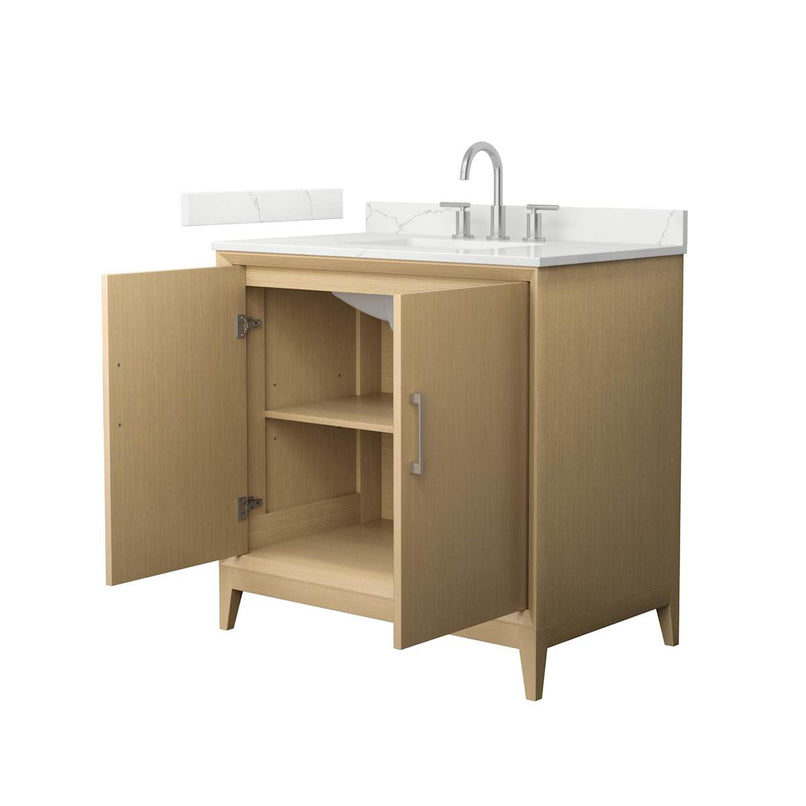 Janna 36" Free Standing Single Basin Vanity Set with Cabinet and Quartz Vanity Top - image 8