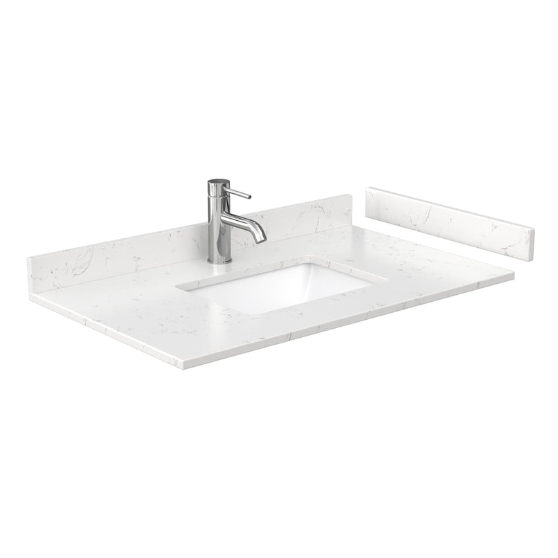Janna 36" Free Standing Single Basin Vanity Set with Cabinet and Cultured Marble Vanity Top - image 3