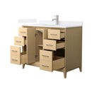 Janna 42" Free Standing Single Basin Vanity Set with Cabinet and Quartz Vanity Top - image 9