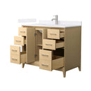 Janna 42" Free Standing Single Basin Vanity Set with Cabinet and Cultured Marble Vanity Top - image 9