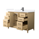 Janna 48" Free Standing Single Basin Vanity Set with Cabinet and Quartz Vanity Top - image 6