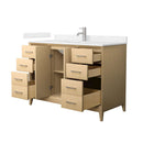 Janna 48" Free Standing Single Basin Vanity Set with Cabinet and Cultured Marble Vanity Top - image 8