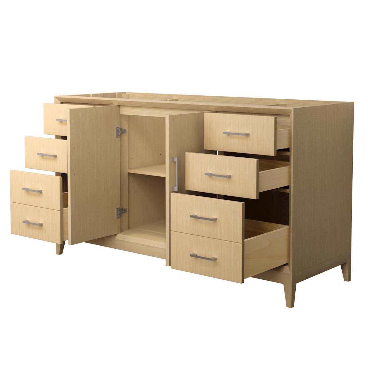 Janna 60" Single Free Standing Vanity Cabinet Only - Less Vanity Top