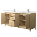 Janna 72" Free Standing Double Basin Vanity Set with Cabinet and Quartz Vanity Top - image 8