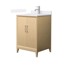 Janna 24" Free Standing Single Basin Vanity Set with Cabinet and Quartz Vanity Top - image 1