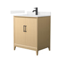 Janna 30" Free Standing Single Basin Vanity Set with Cabinet and Cultured Marble Vanity Top - image 1