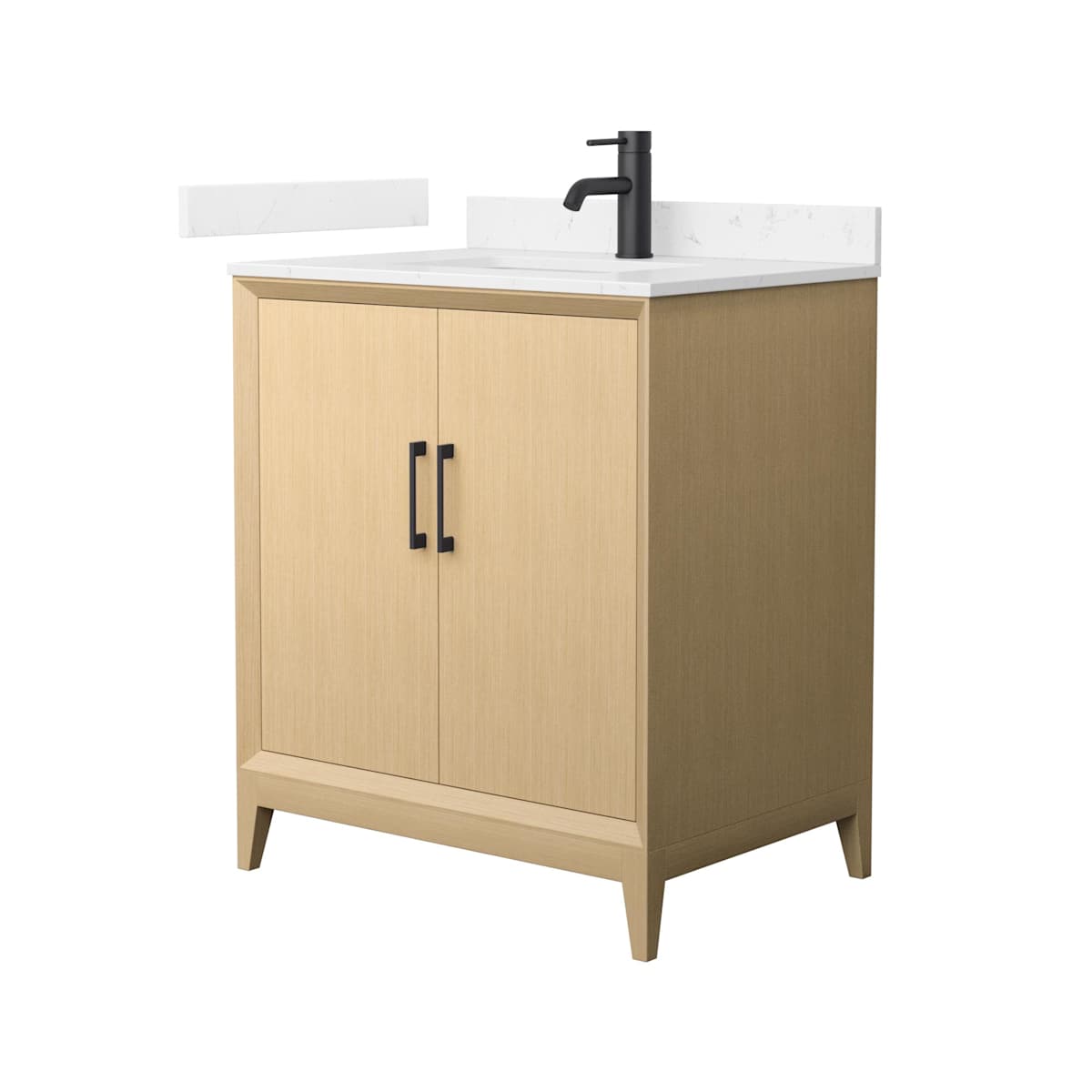 Janna 30" Free Standing Single Basin Vanity Set with Cabinet and Cultured Marble Vanity Top - image 1