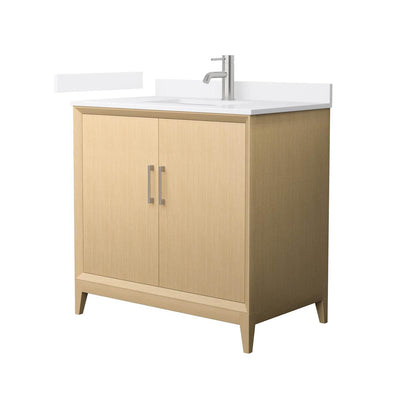 Janna 36" Free Standing Single Basin Vanity Set with Cabinet and Cultured Marble Vanity Top - image 1